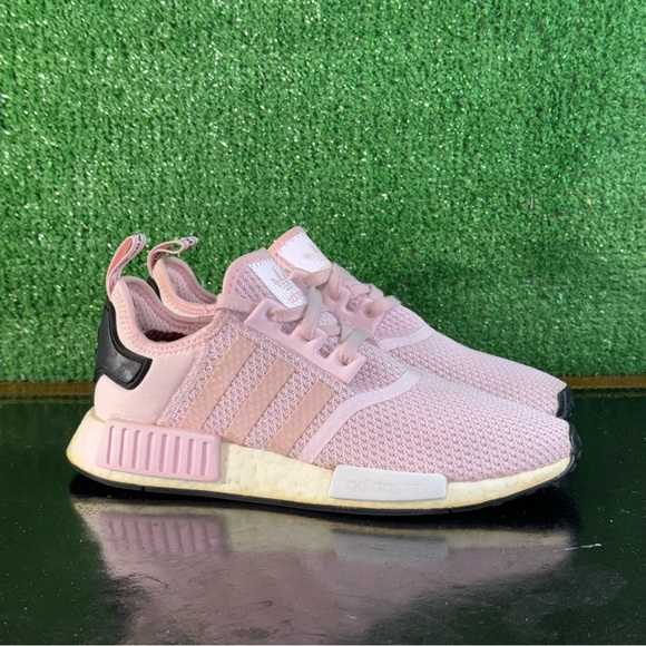 Adidas NMD R1 Clear Pink White B37648 Women’s Size 8.5 - Picture 1 of 6